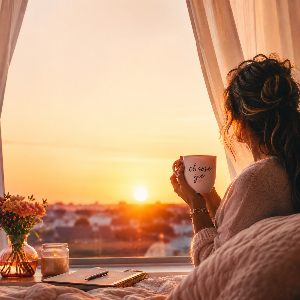 morning coffee by the window